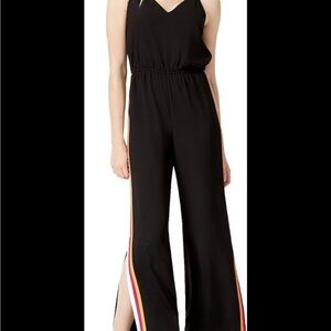 NWT Bar III, Size L, Varsity Striped Jumpsuit.